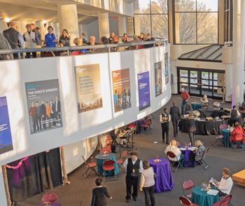 Friends of the Center for the Arts gathering together for the 21-22 season announcement.