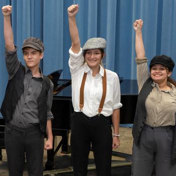 Mason Community Arts Academy perform selections from Newsies​​​​​​​.